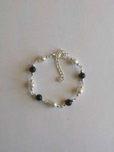 Pearl & Onyx Beaded Bracelet