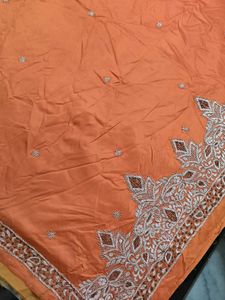 vintage Zardosi hand work saree