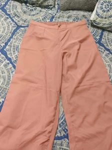 Women's Peach Palazzo Pants