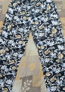 Black Floral Print Co-ord Set