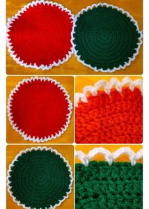 Handmade Crochet Round Mats (Set of 4)