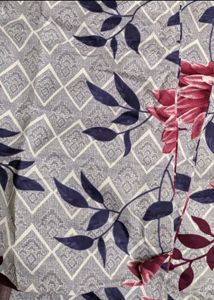 New Purple Floral Double Bedsheet