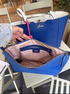 Guess Blue Tote Bag
