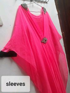 Elegant Pink Kaftan Dress