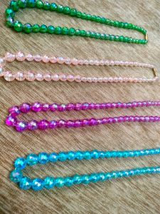 Set of 4 Beaded Necklaces