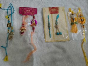 4 pairs of Rakhi for Bhaiya and Bhabhi