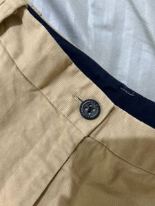Tommy Hilfiger Beige Straight Leg Trousers
