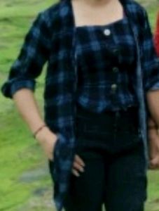 Blue Colour Top And Jacket