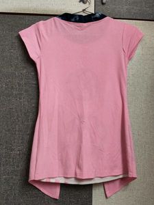 Pink Tunic Top with Floral Print