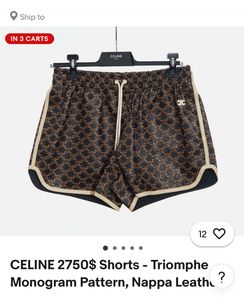 Celine Monogram Shorts