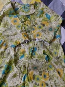 Floral Print Kurta