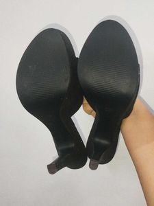 Sparkly Black Heels