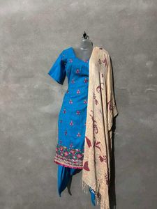 Blue Wedding Suit With free Kurta