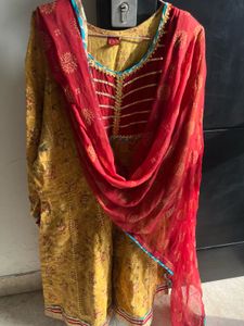 Beautiful Yellow Floral sharara set