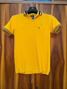 Fort Collins Men's Yellow Polo T-Shirt | Size Medi