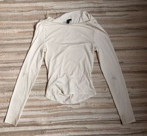 Drape Neck Long Sleeve Top