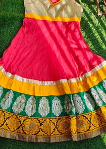 Elegant Anarkali dress With Bottom &amp; Dupatta