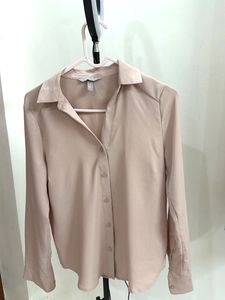 Classic Beige Button-Up Shirt