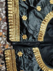 Elegant Black &amp; Gold Blouse