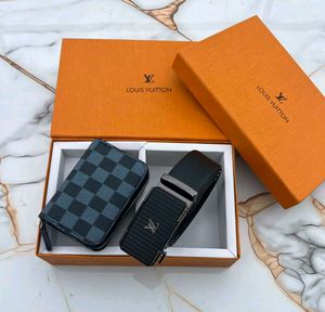 Luxury Designer Belt &amp; Card Holder Set