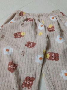 Cute Bear Print Night Suit