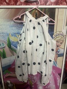 White Polka Dot Blouse