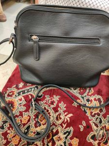 original Lavie Black Chevron Handbag