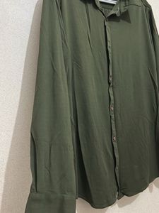 Men's Olive Green Casual Shirt