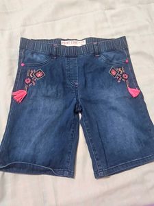 Cute Denim Shorts with Tassels