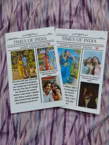 Custom Newspaper Greeting Cards
