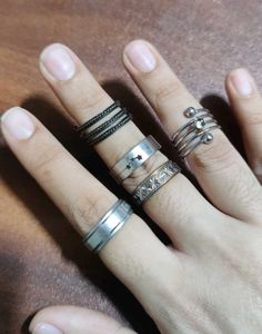 5 Assorted Stackable Rings