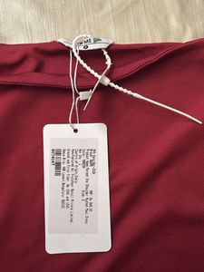newme maroon ruched one shoulder maxi dress
