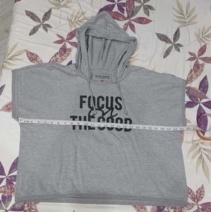 Grey Graphic Print Top