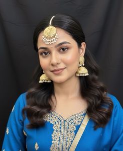 Golden Jhumka Earrings Set