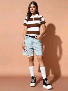 Striped Polo T-Shirt
