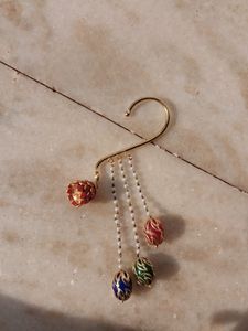 Statement Ear Cuff with Colorful Beads