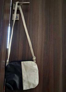 Stylish Two-Tone Crossbody Bag