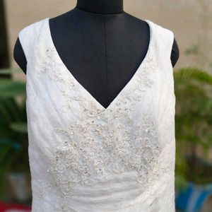 Elegant White Bridal Lehenga