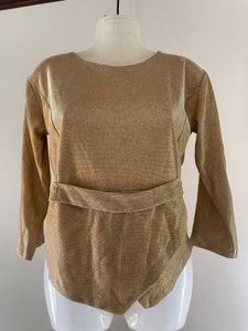 Sparkly Gold Long Sleeve Top