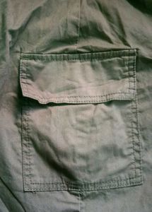 Khaki Cargo Mini Skirt