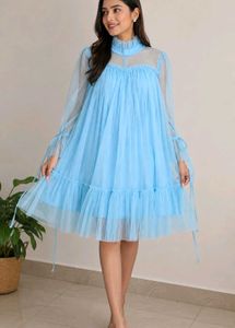 Blue Tulle Dress