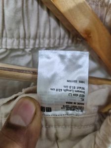 uniqlo Casual Beige Cotton Pants