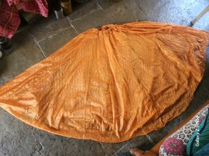Vibrant Orange Ethnic Lahenga choli