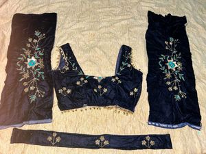 Designer Velvet Lehenga Choli