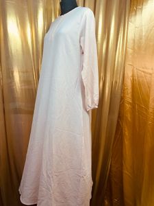 Elegant Pink Maxi Dress Abaya