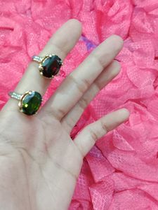 2 Finger Rings 💍 Combo Green &amp; Maroon