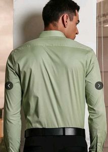 Light Green Men's Casual Shirt Pure Cotton