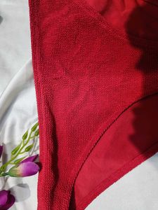 🇳🇿💫🎀Vibrant Radish Textured Bikini Bottom