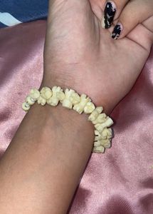 Unique Carved Stone Charm Bracelet