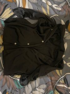 Elegant Black Silk Blend shirt